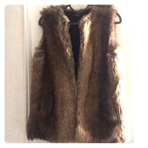 Faux fur vest